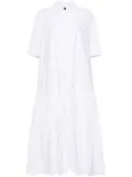 Jil Sander drop-waist cotton shirtdress - White