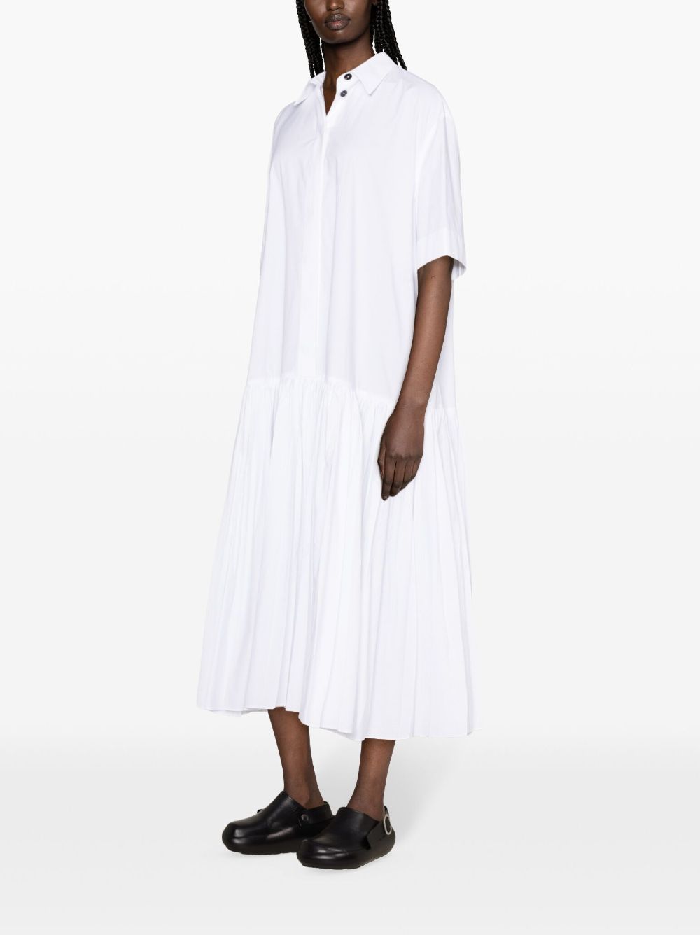 Jil Sander Blousejurk met verlaagde taille Wit