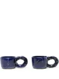 NIKO JUNE Studio ceramic cups (set of two) - Blue