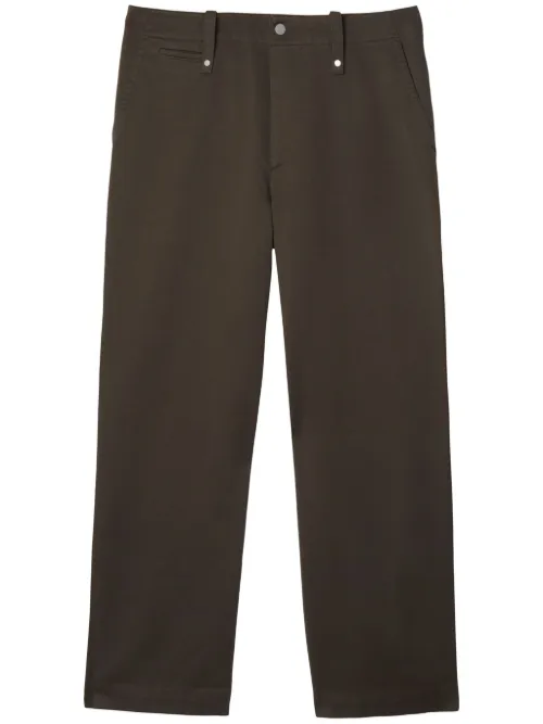 Pantalon en coton à coupe ample - Burberry - Modalova