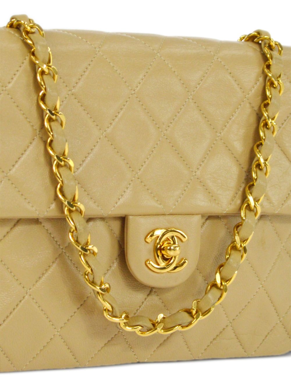 Affordable HOT SALE CHANEL 1990 Mini Square Classic Flap shoulder bag Women