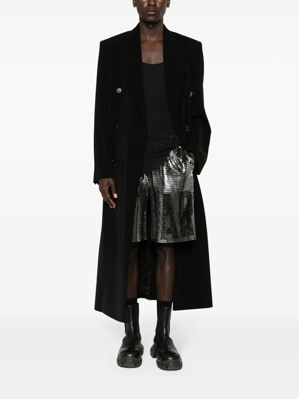 1017 ALYX 9SM Mark Flood Stardom shorts met pailletten - Zilver