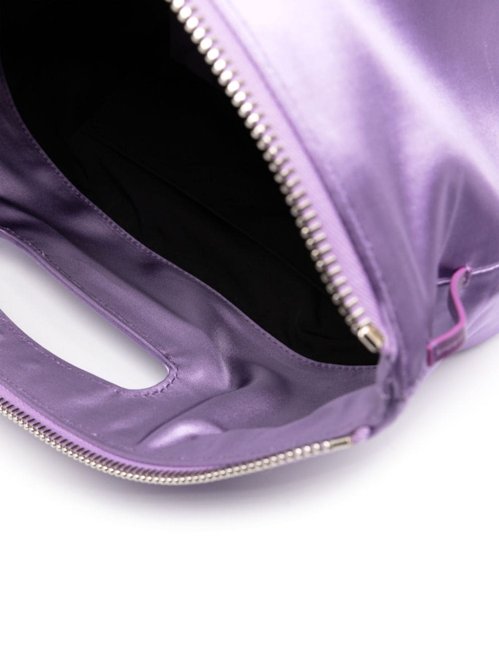 Shop Attico Via Dei Giardini 30 Satin-finish Tote Bag In Purple