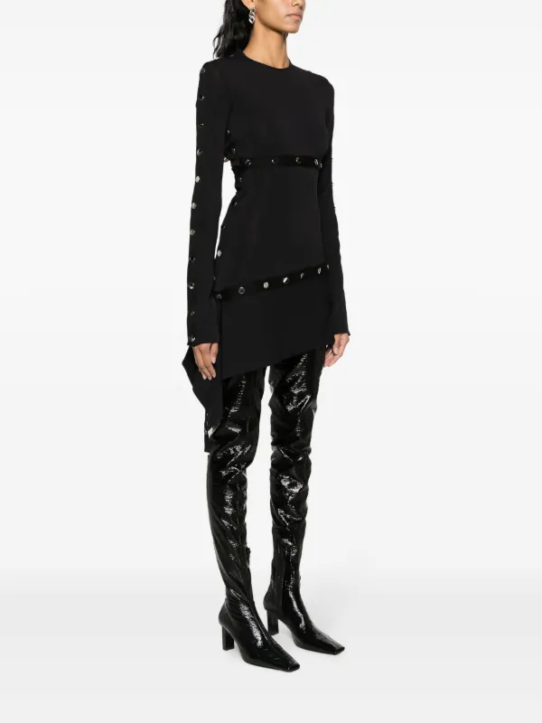 ワンピース THE ATTICO FW25 Asymmetrical dress (251WCW00243 100) 22116841_51962569_600.jpg