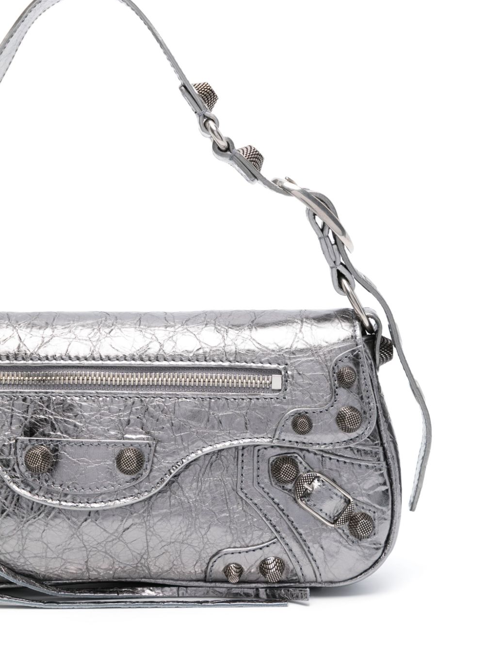 Balenciaga small Le Cagole metallic shoulder bag Women