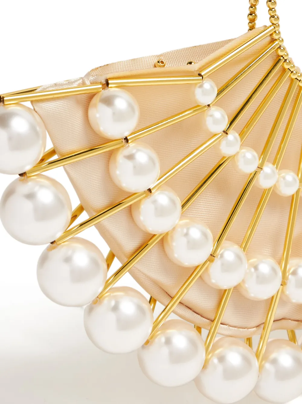Vanina Le Soubresaut Faux-pearl Mini Bag In 金色
