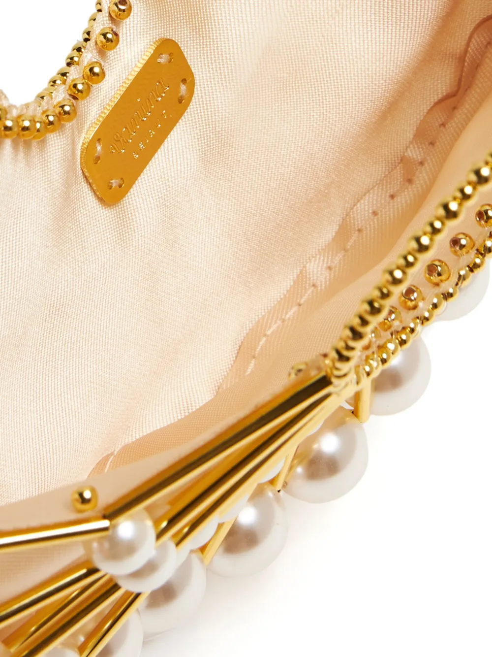 Vanina Le Soubresaut Faux-pearl Mini Bag In 金色