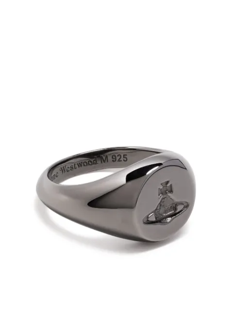 Vivienne Westwood Orb-engraved silver ring