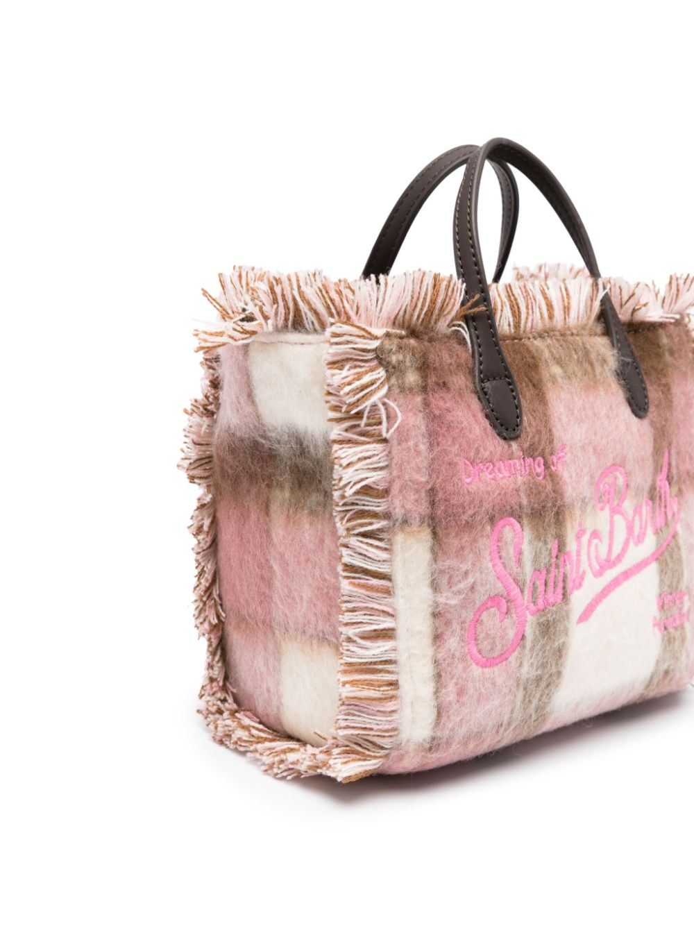 MC2 Saint Barth Kids Wooly kleine tas - Bruin