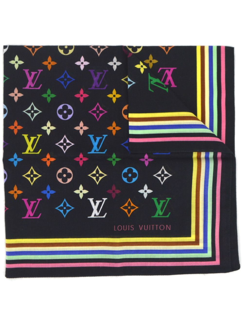 Louis Vuitton X Takashi Murakami Pre Owned Seidenschal Mit