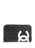 CHANEL Pre-Owned 2010 Cambon line zip-around wallet - Blue