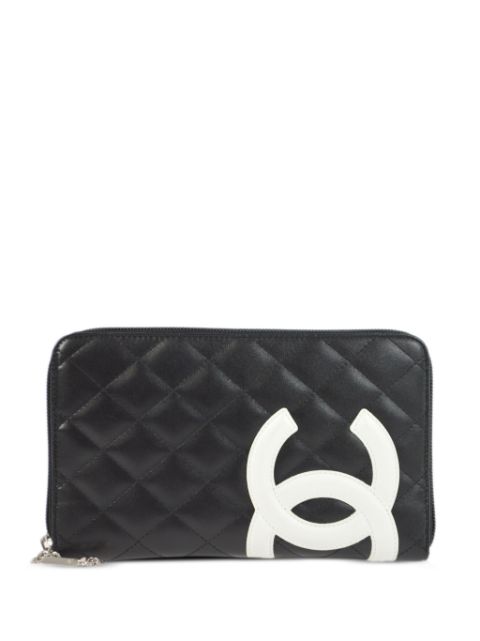 HOT SALE CHANEL 2010 Cambon line zip-around wallet Women