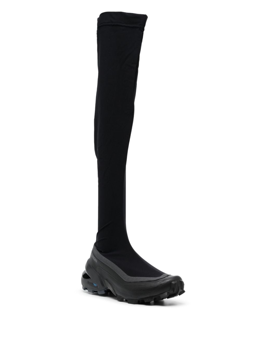 Shop Mm6 Maison Margiela X Salomon Thigh-high Boots In Black