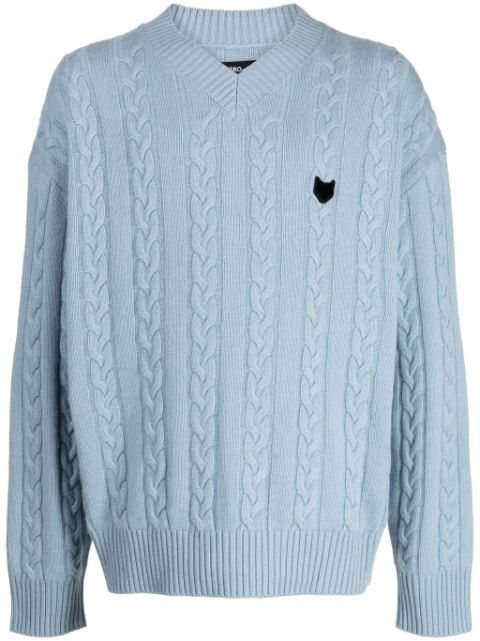 ZZERO BY SONGZIO Panther cable-knit jumper