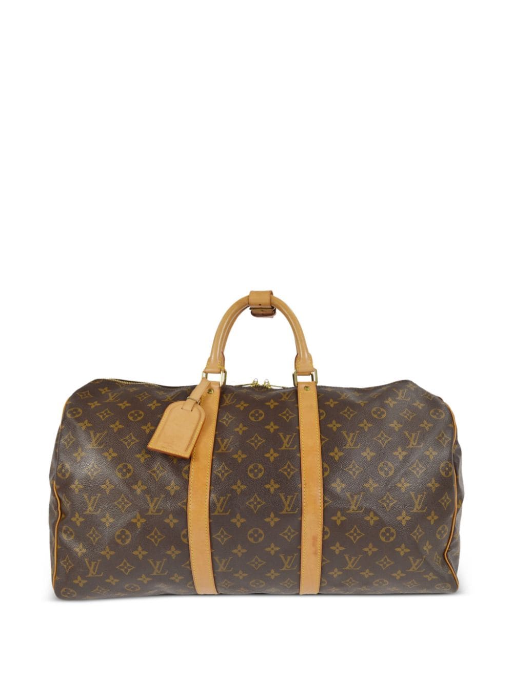 Pre-owned Louis Vuitton 2001  Keepall 50 Travel Bag In Brown