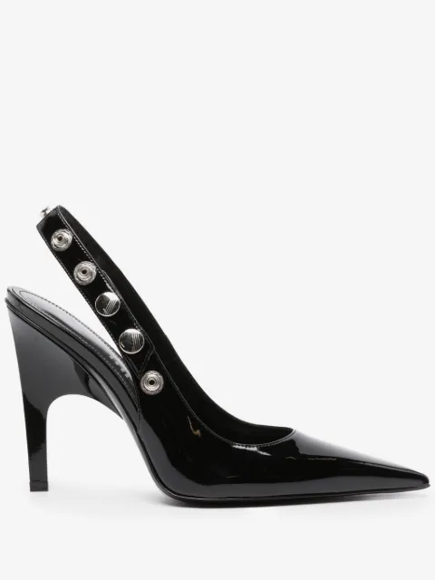 The Attico 105mm stud-embellished patent leather pumps