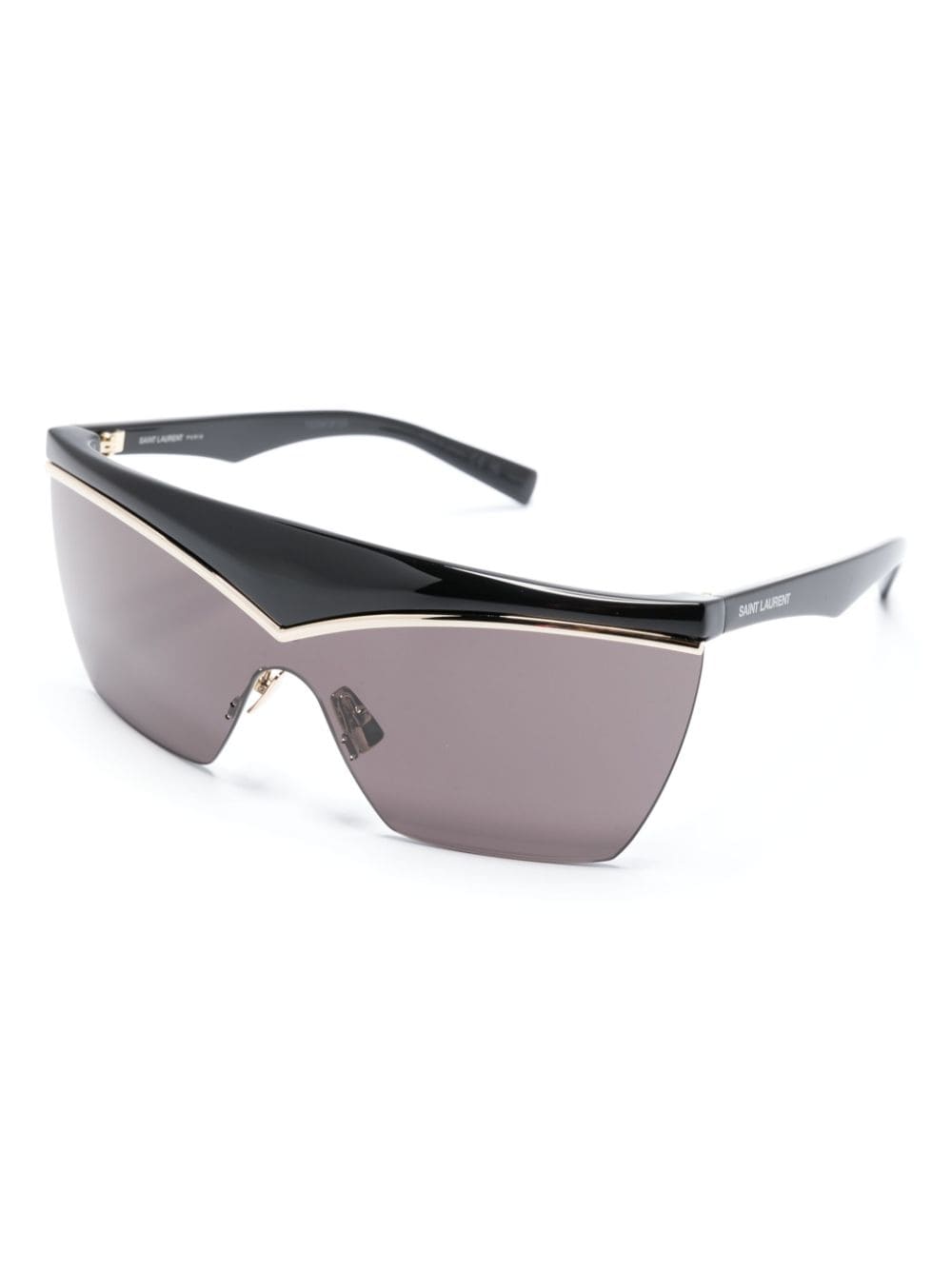 Saint Laurent Eyewear shield-frame tinted glasses Zwart
