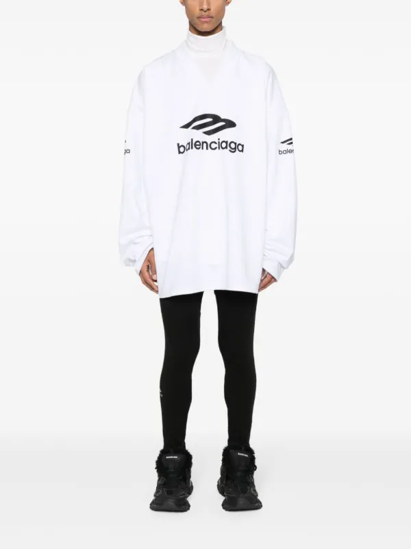 Balenciaga ロゴ Vネック Tシャツ - Farfetch