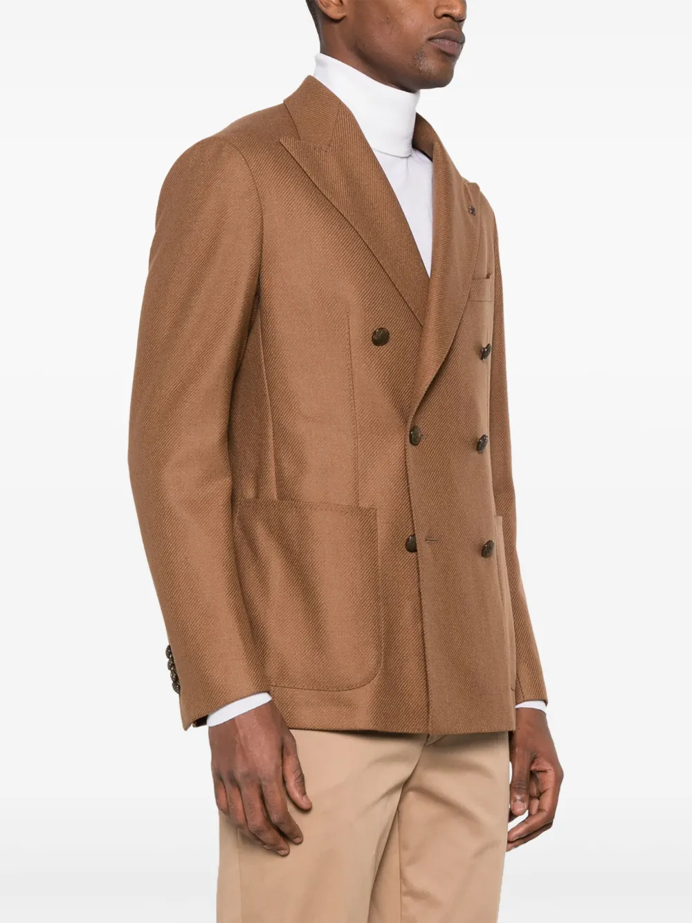 Tagliatore Blazer met dubbele rij knopen Bruin
