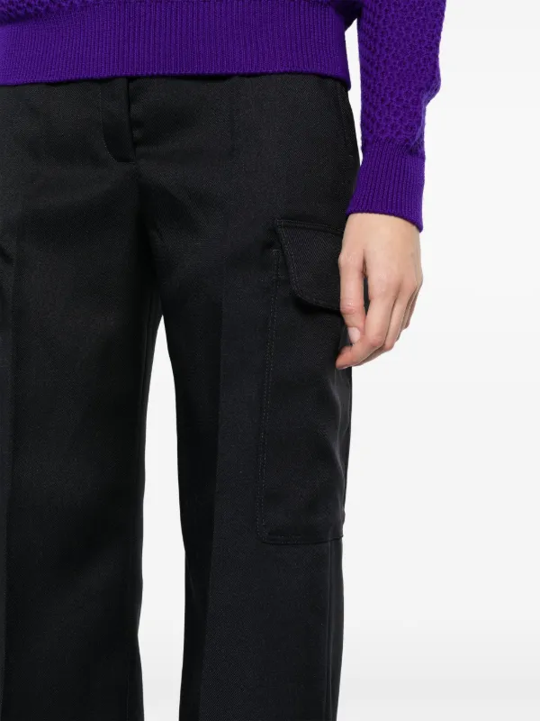 STELLA MCCARTNEY カーゴパンツ Stella McCartney ストレート カーゴパンツ | ブラック | FARFETCH JP