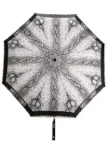 Moschino snakeskin-print folded umbrella - Black