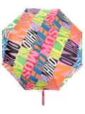 Moschino logo-print folded umbrella - Pink