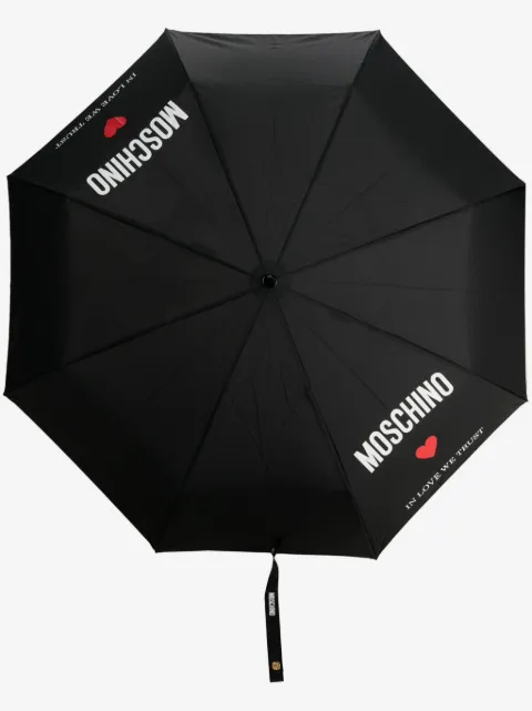 Moschino In Love We Trust compact umbrella