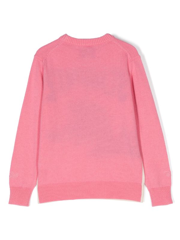 Baby pink crew hot sale neck jumper