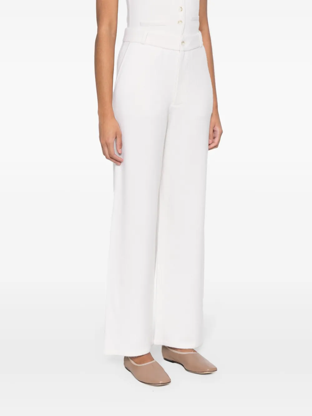 Guest In Residence Pantalon van kasjmierblend Beige