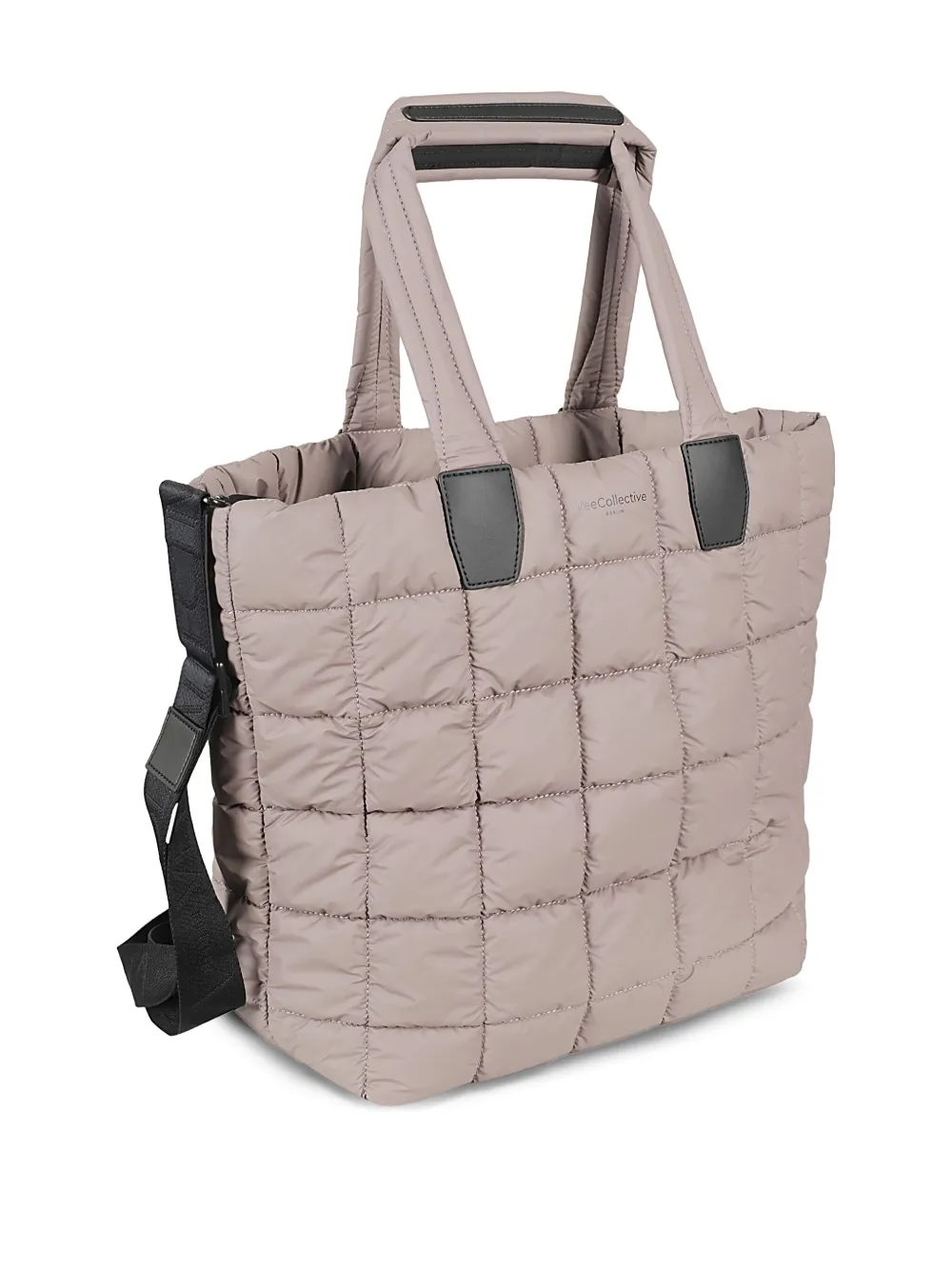 VeeCollective x Claire Holt Porter gewatteerde shopper Beige
