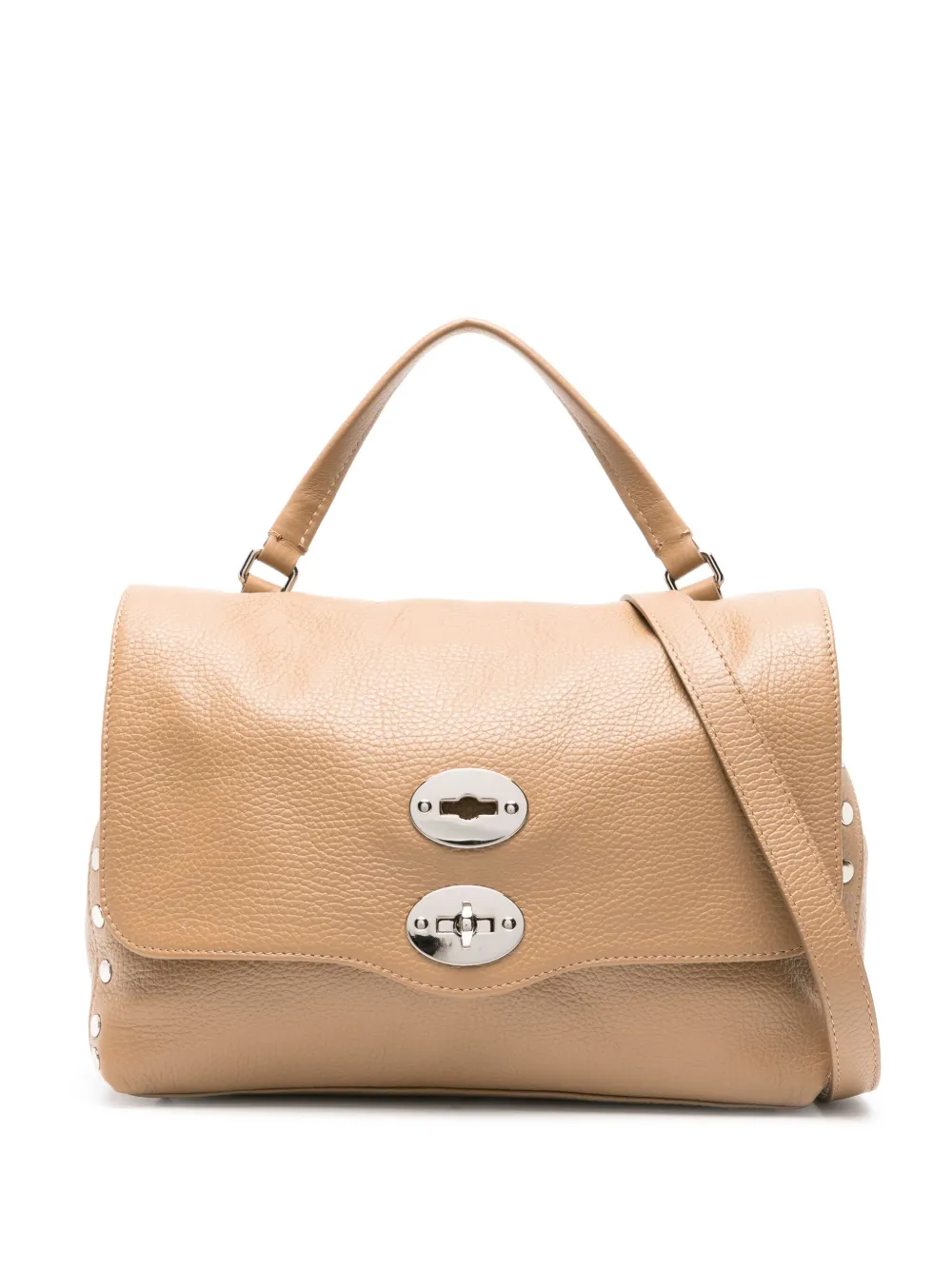 Zanellato Postina leather tote bag Bruin
