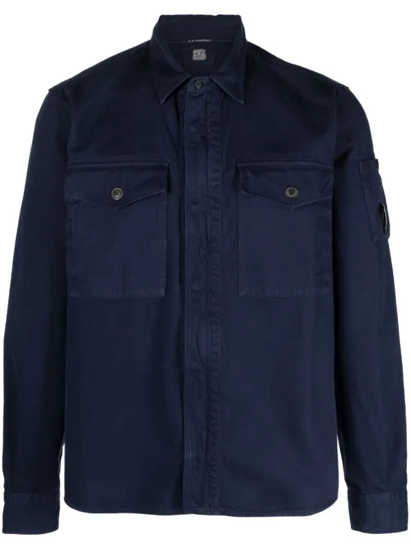 Cp company overshirt clearance navy