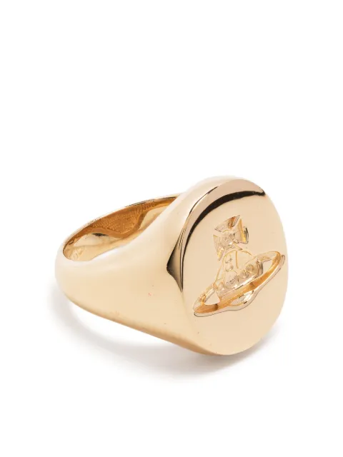 Vivienne Westwood Orb-engraved silver ring