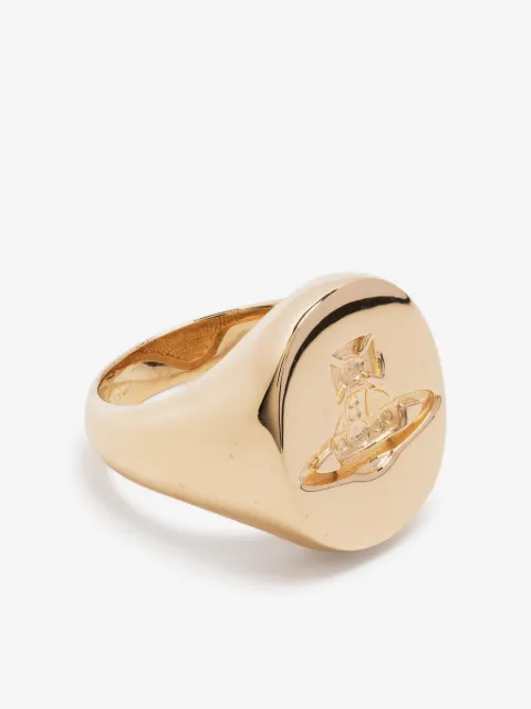 Vivienne Westwood Orb-engraved silver ring