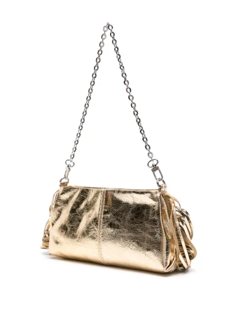 Maje Miss M metallic leather clutch bag MFAPM00209 - 2