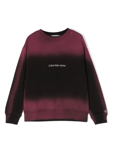 Calvin Klein Kids tie-dye cotton sweatshirt 