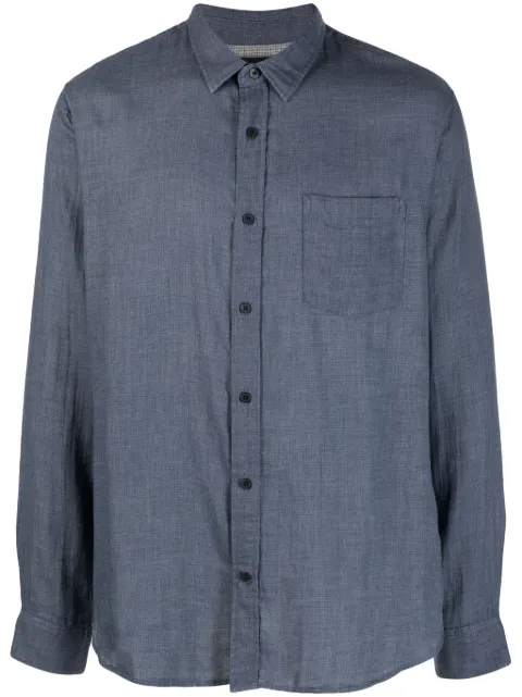 Vince spread-collar cotton shirt 
