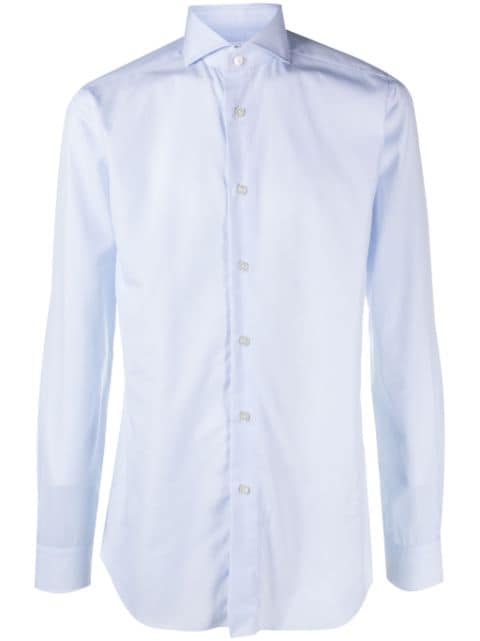 Xacus spread-collar cotton shirt