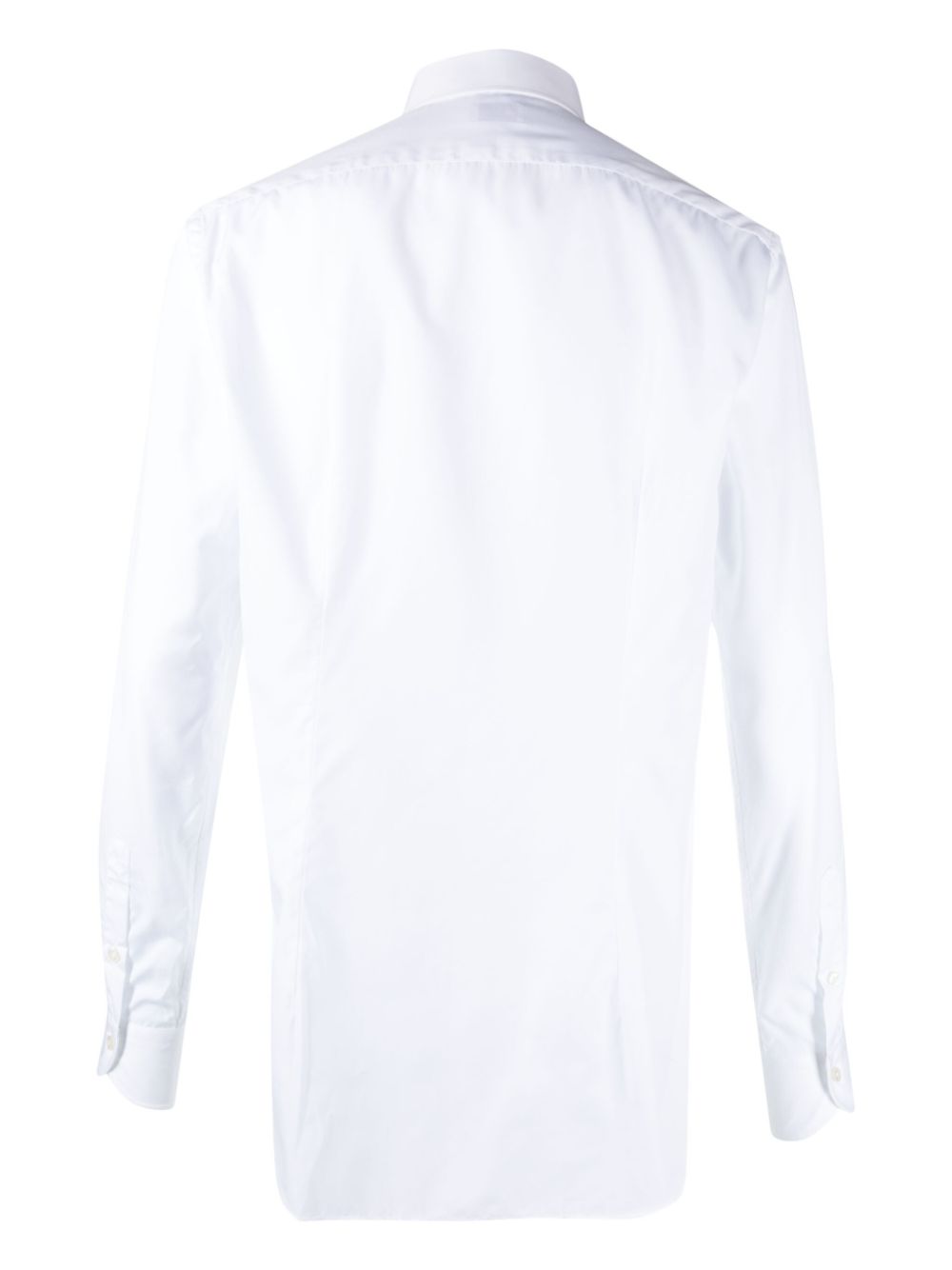 Xacus Katoenen overhemd met gespreide kraag Wit