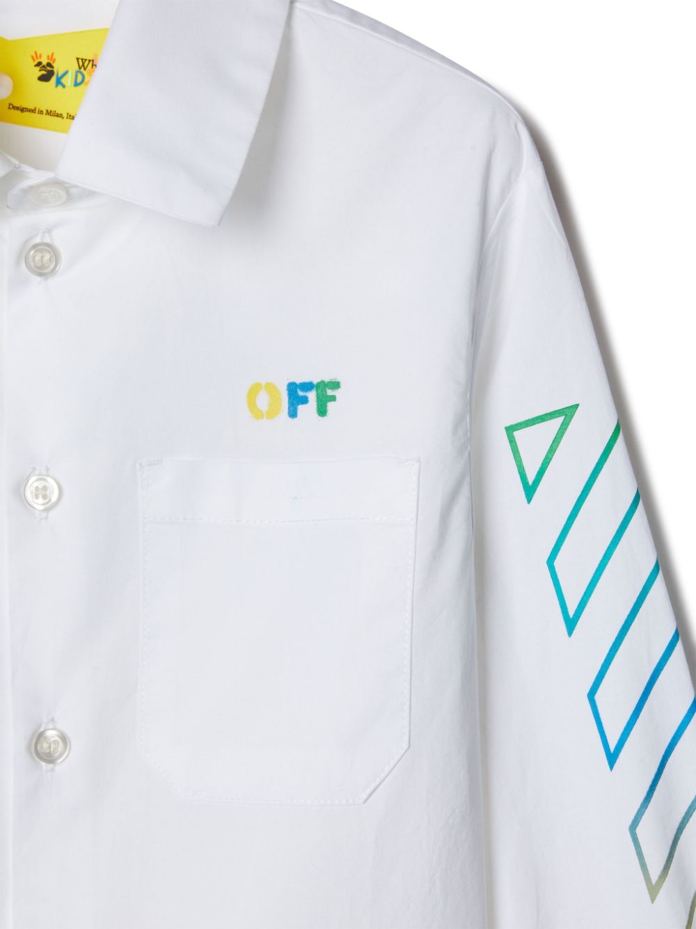 Off-White Kids Katoenen shirt met Arrow-print Wit