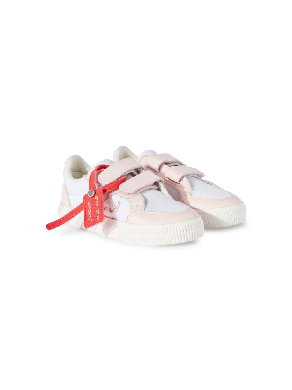 Shop Off-white Vulcanized Touch-strap Sneakers In White