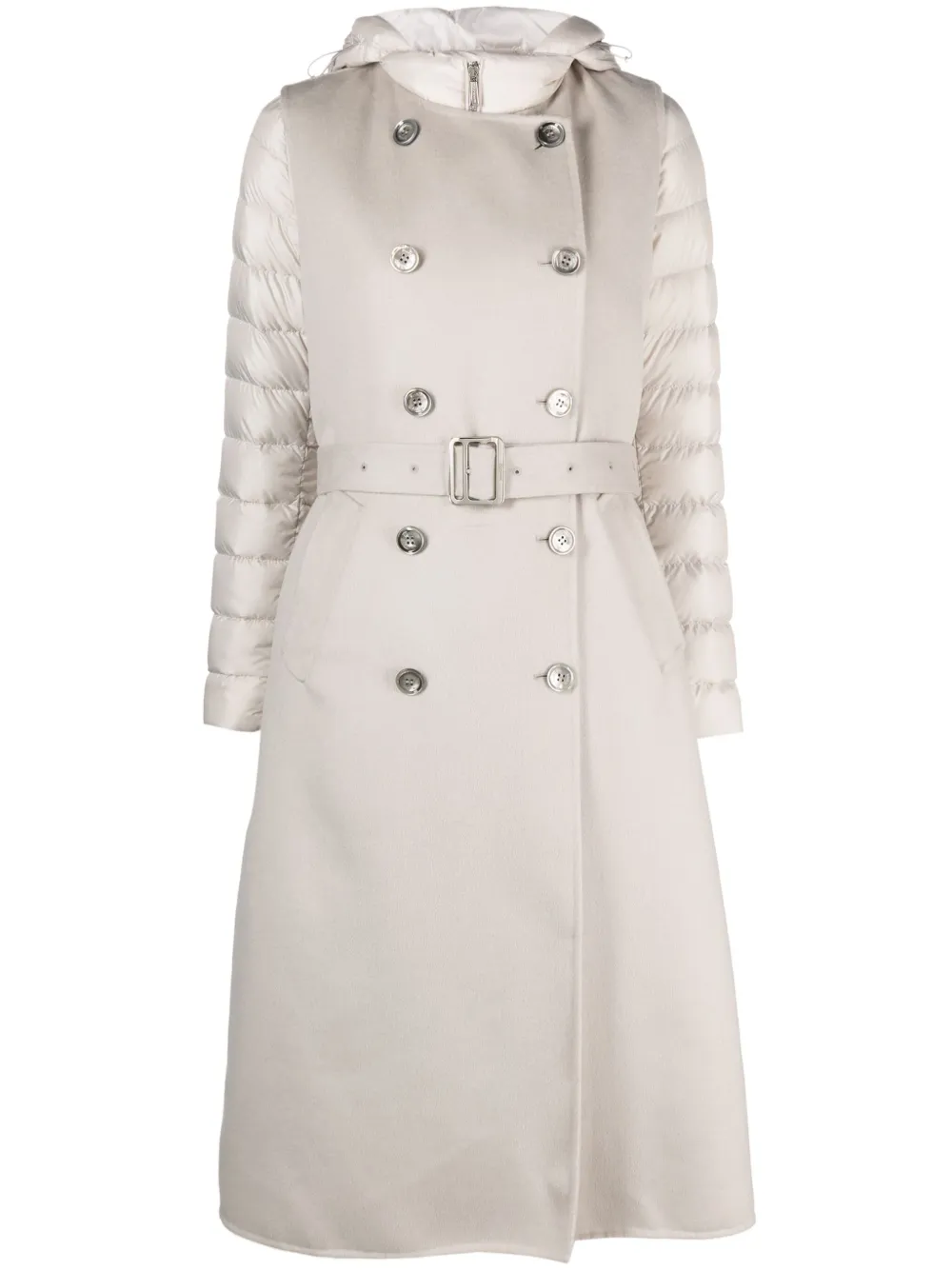 Moorer Harna layered padded coat | Neutrals | Image 1
