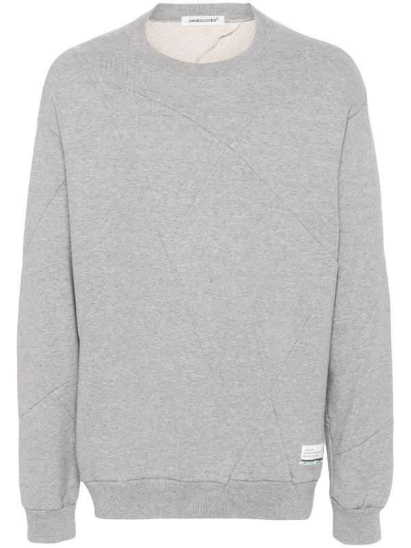 Undercover Panelled crew-neck Cotton Sweatshirt - Farfetch