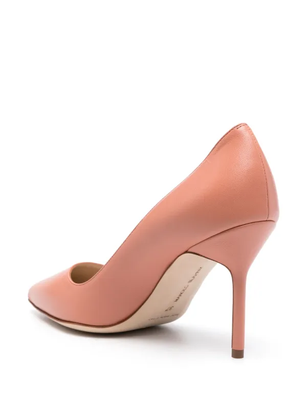 Manolo Blahnik サイズ36 1/2 ピンク レザー ハイヒール Manolo Blahnik サイズ36 1/2 ピンク レザー ハイヒール Manolo