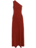 extreme cashmere one-shoulder maxi dress - Orange