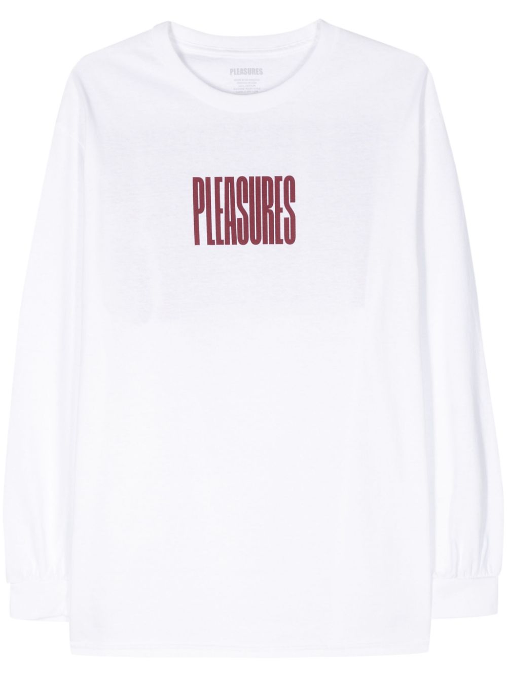 Pleasures logo-print T-shirt - White