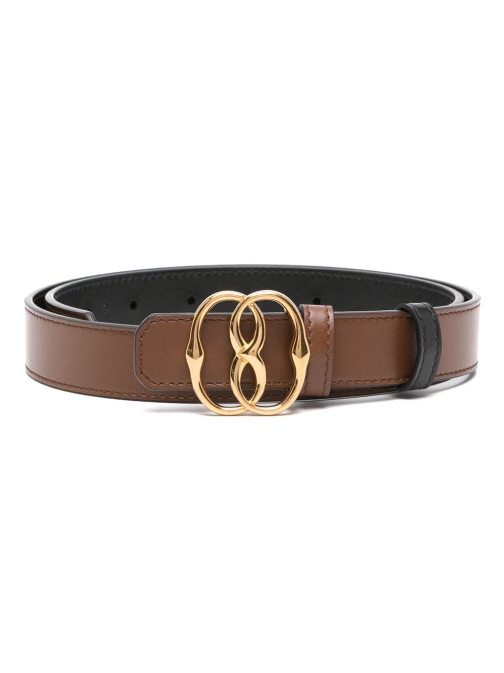 Bally Emblem omkeerbare leren riem Bruin