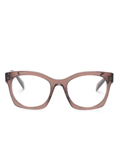 Prada Eyewear transparent-frame logo glasses