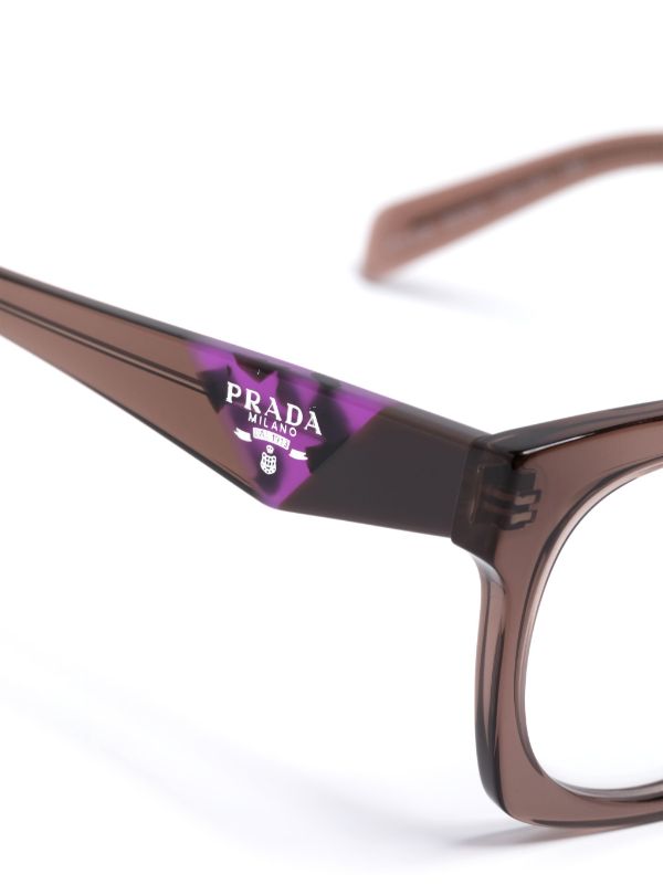 Prada eyeglasses 2024 clear frame