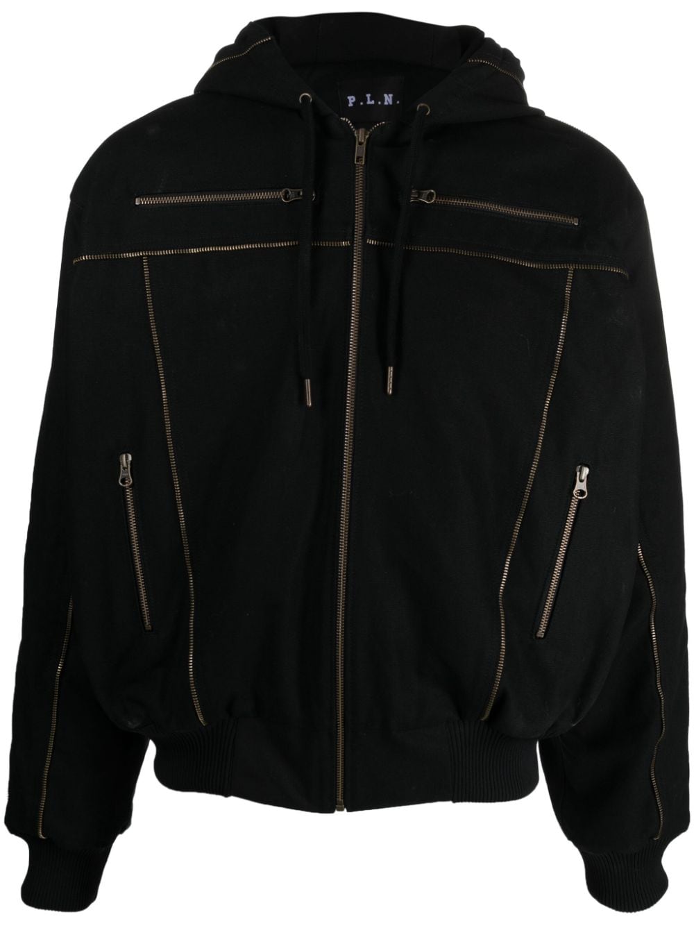 Unisex Plain Hooded Jacket cotton Jacket with Zipper